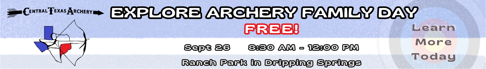 Explore Archery Family Day - free event at Ranch Park in Dripping Springs